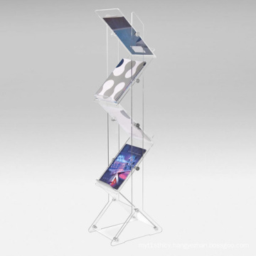 Zig Zag Acrylic Brochure Display Stand